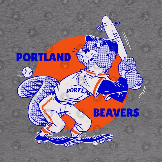 Retro Portland Beavers by LocalZonly